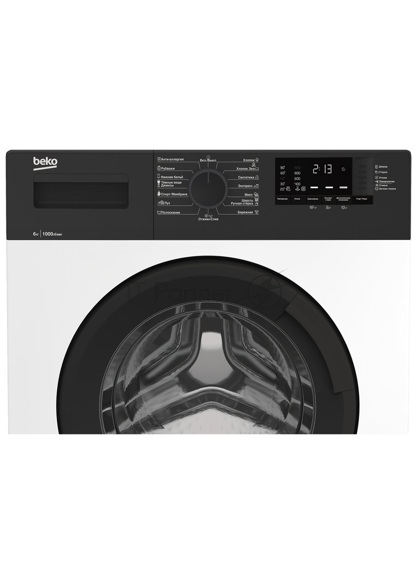 Стиральная машина Beko WRE 65120 ZAW класс: A загр. фронтальная макс.:6кг белый