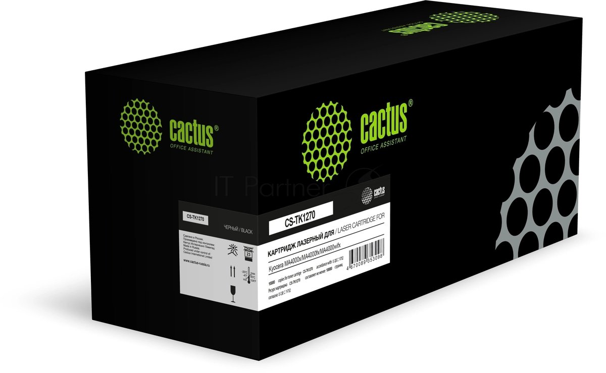 Картридж лазерный Cactus CS-TK1270 TK-1270 черный (10000стр.) для Kyocera MA4000x/MA4000fx/MA4000wifx