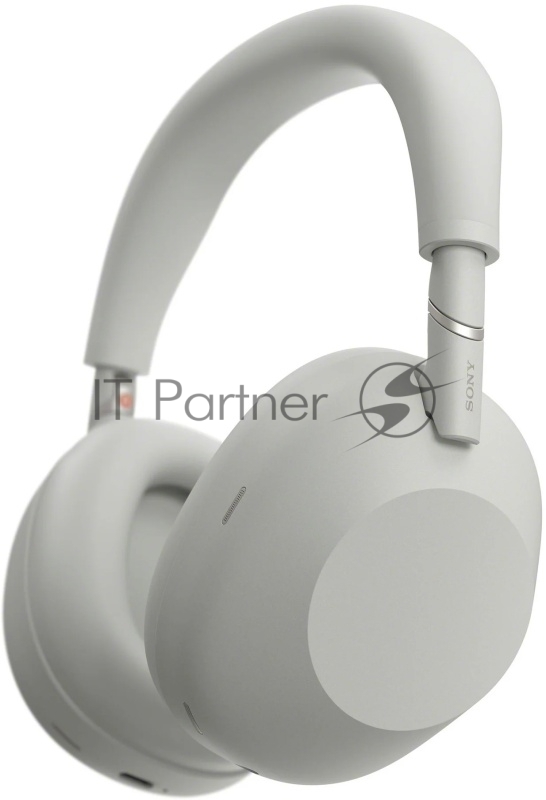 Беспроводные/проводные наушники Sony WH-1000XM6 серебро, полноразмерные, Bluetooth + проводной, адаптивное активное шумоподавление, до 40 ч