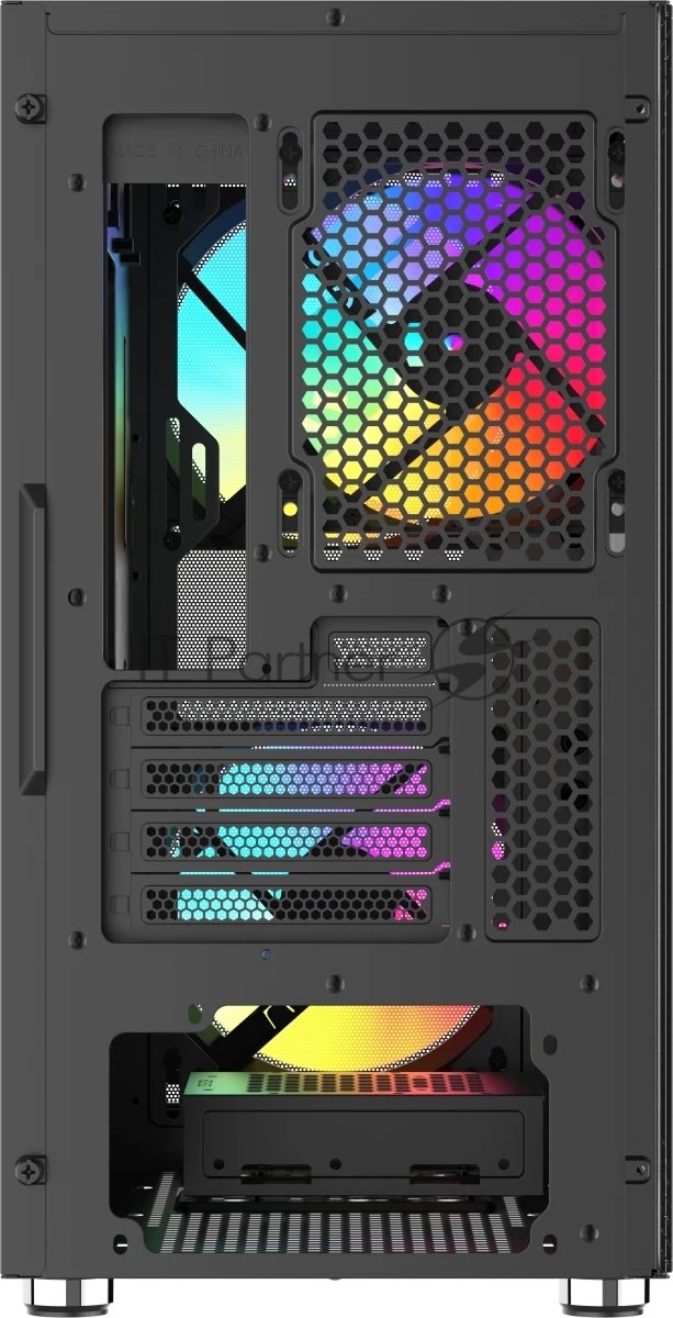 Корпус SAMA S30, Mini-Tower, чёрный, 2 x 140 мм, 1 x 120 мм