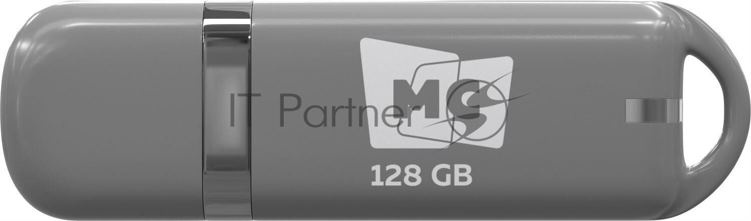 Флешка USB MORE CHOICE МФБ128 Grey (4620202558794), 128GB, USB 2.0, R/W 15/8, серый