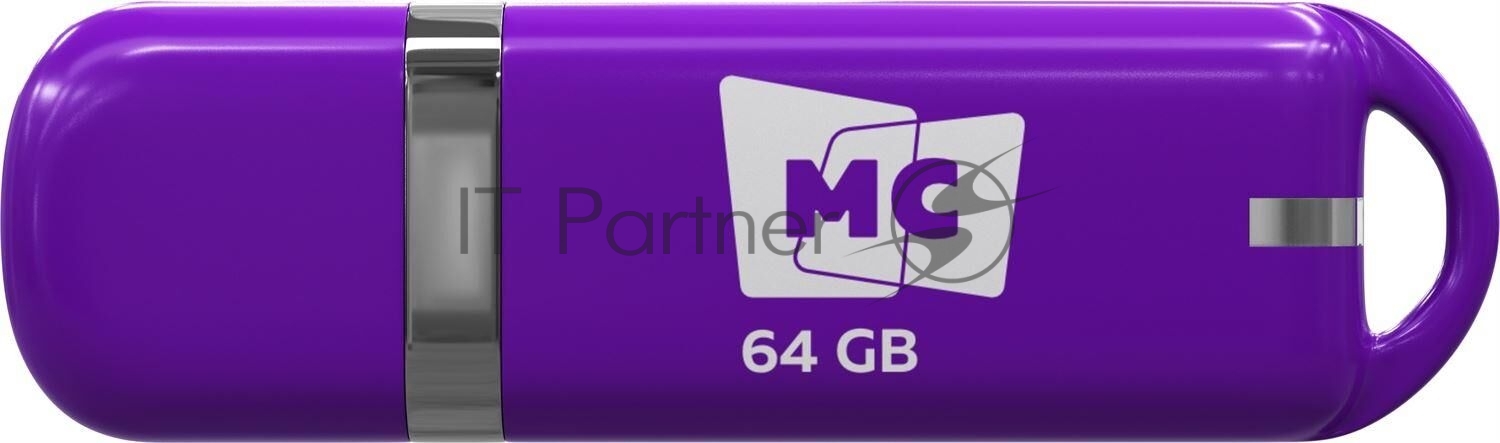 Флешка USB MORE CHOICE МФБ64 Purple (4620202558756), 64GB, USB 2.0, R/W 15/6, фиолетовый
