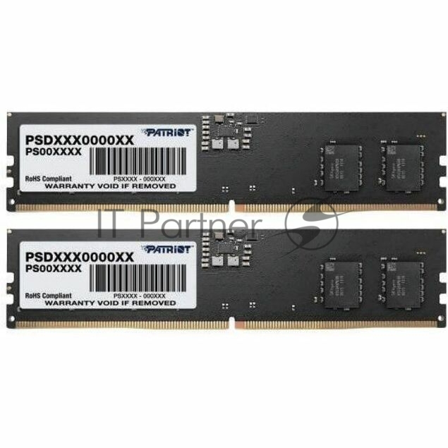 Оперативная память Patriot Memory PSD564G5600K, DDR5, 64 ГБ (2x32), 5600 МГц, DIMM