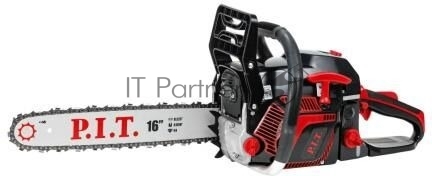 Пила цепная бензиновая P.I.T. GCS45-C5(16"/400мм, 2кВт/2,8л.с, 53см³, хром.цил., легкий старт)
