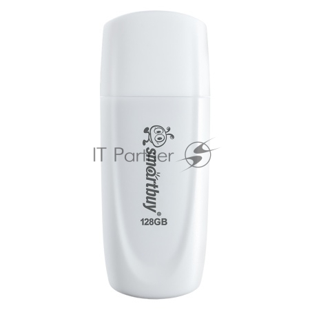 Флешка USB Smartbuy Scout White (SB128GB2SCW), 128GB, USB 2.0, R/W 20/10, белый