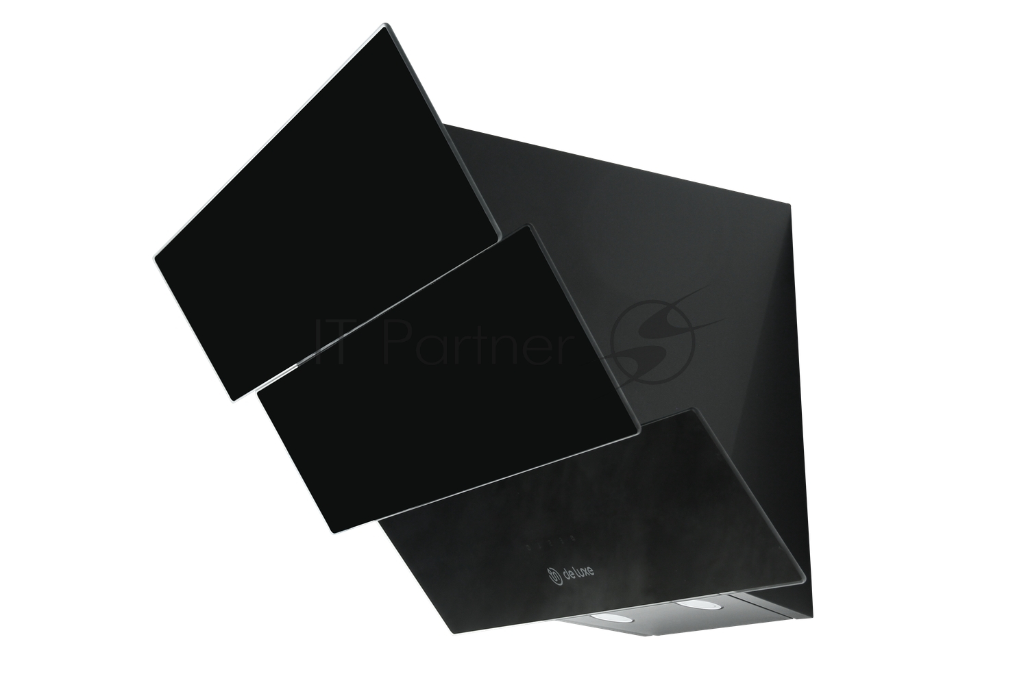 Вытяжка встраиваемая Deluxe ACC-T60-B-B-33/D-2 чёрный, 60 см, 650 м³/ч, 59 дБ