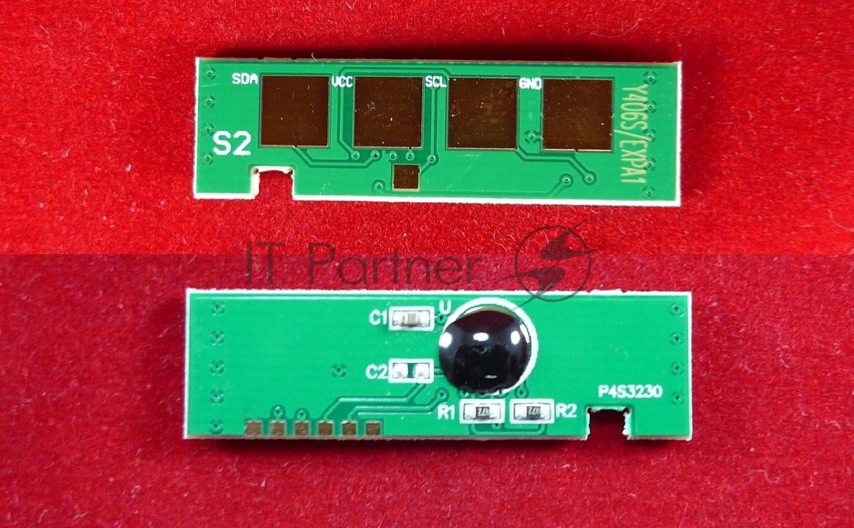 Чип ELP для Samsung CLP-360/362/363/364/365/367/368/CLX-3300/3302/3303/3304/3305 (MLT-406S-Y) Yellow 1K (Китай)
