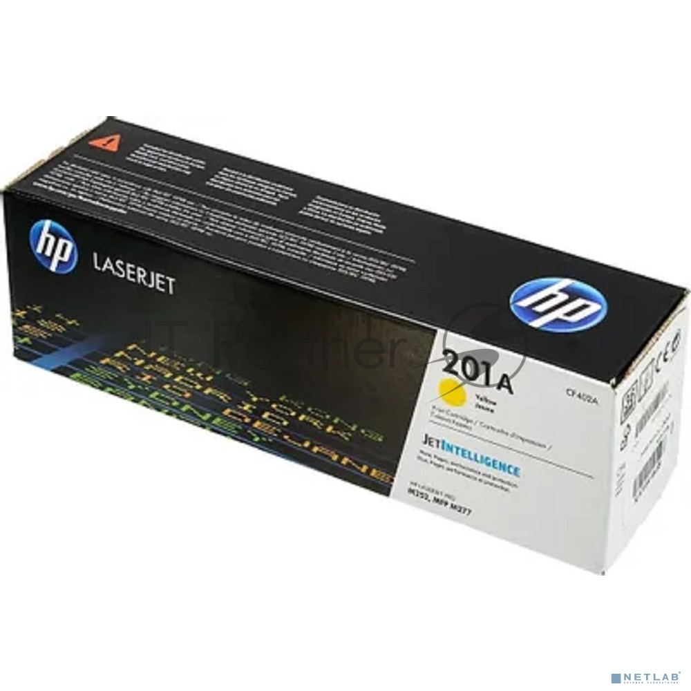 Картридж лазерный HP 201A CF402A желтый бар.в компл. (1400стр.) для HP CLJ Pro M252/M277