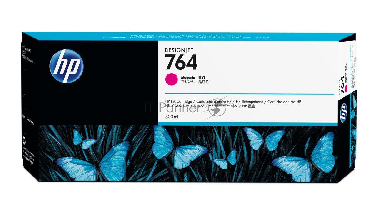 Картридж струйный HP 764 (C1Q14A) пурпурный для HP Designjet T3500 (300мл)