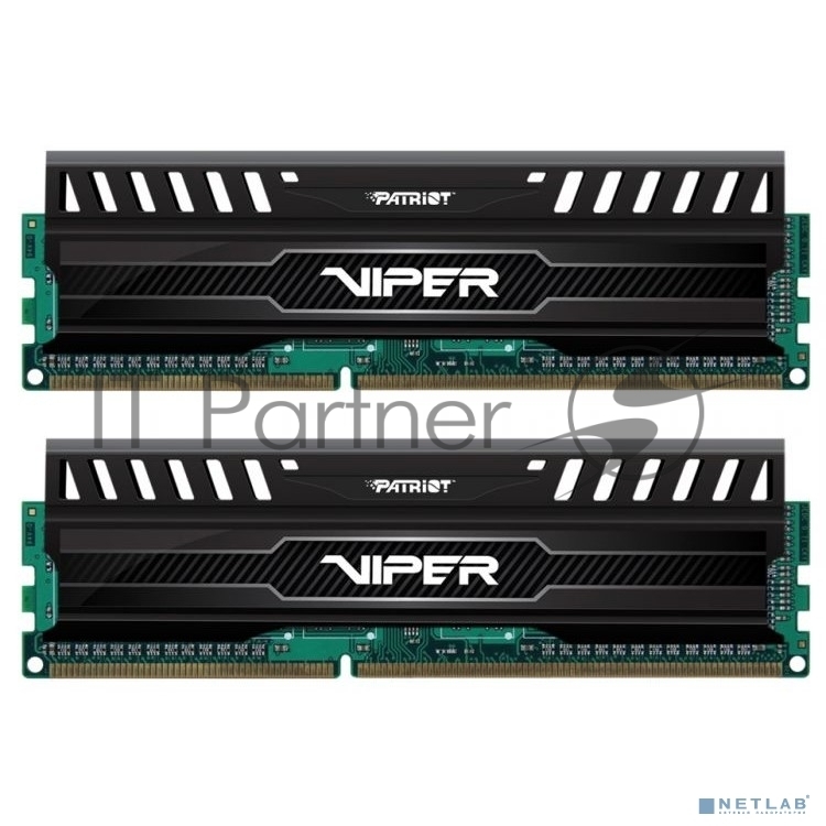 Оперативная память Patriot Viper 3, DDR3, 16GB (2x8 GB), 1600 MHz, CL10, DIMM, радиатор, черный
