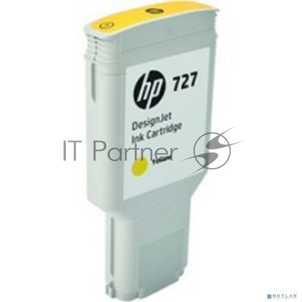 Картридж струйный HP 727 F9J78A желтый (300мл) для HP DJ T1500/T1530/T2530/T920/T930