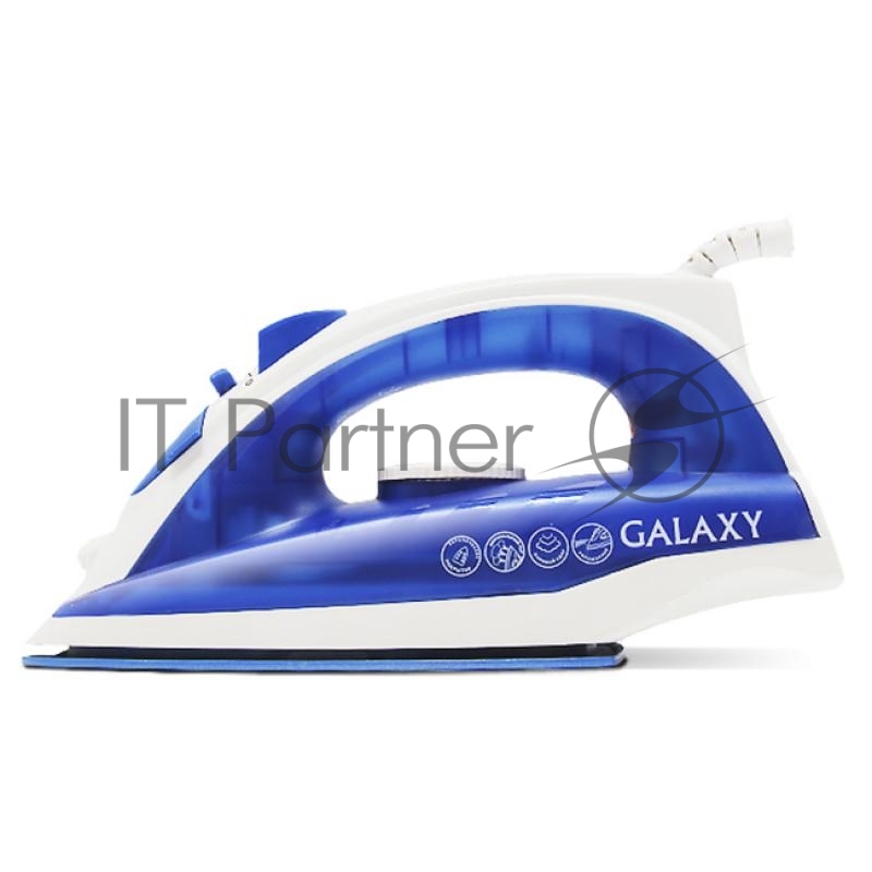 Утюг Galaxy Line GL 6121 синий, 1600 Вт, 25 г/мин, 120 г/мин, 150 мл
