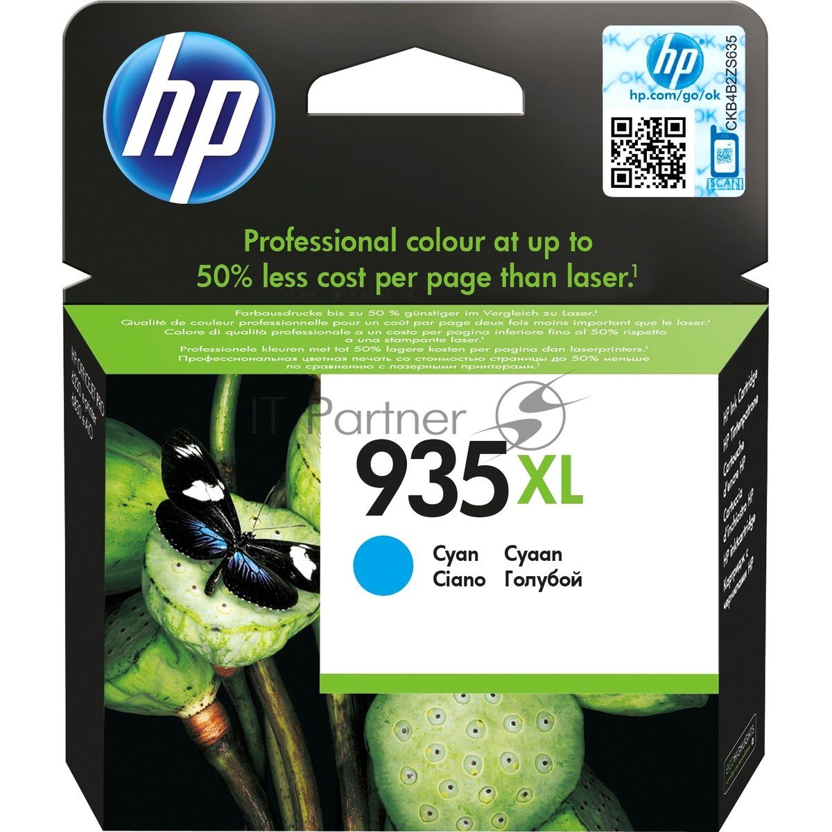 C2P24AE - HP 935XL, Оригинальный струйный картридж HP увеличенной емкости, Голубой (C2P24AE) все наши цены всегда включают НДС