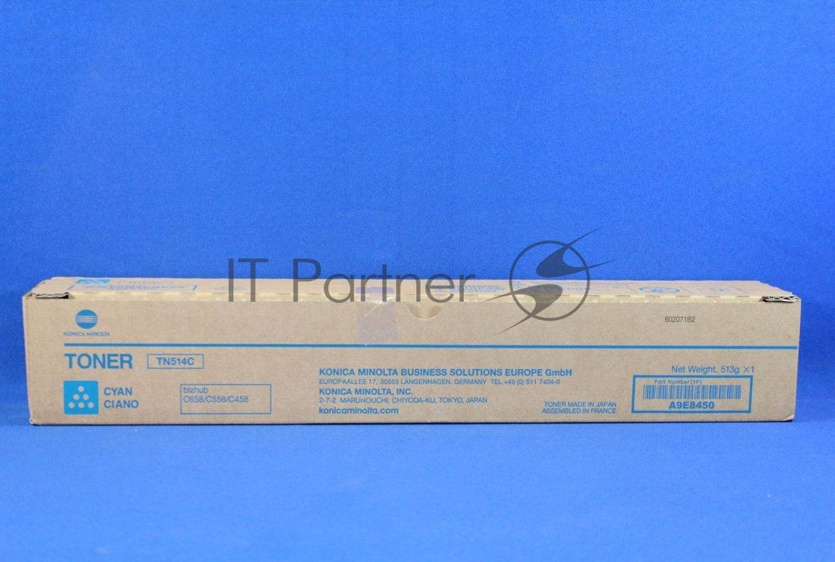 Тонер-картридж Konica-Minolta bizhub C458/558/658 синий TN-514C (o)