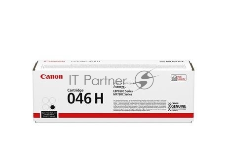 Картридж лазерный Canon 046 H BK 1254C002 черный (6300 стр.) для Canon i-SENSYS MF735Cx, i-SENSYS LBP653Cdw, i-SENSYS LBP654Cx, i-SENSYS MF732Cdw, i-SENSYS MF734Cdw