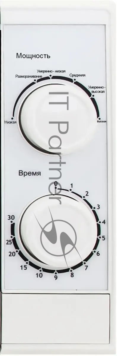 Микроволновая печь SUPRA 20MW25 белый, 20 л, 700 Вт, переключатели - поворотный механизм