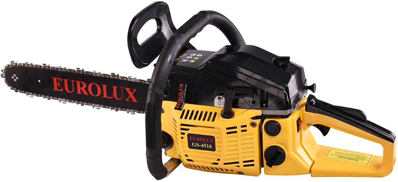 Бензопила EUROLUX GS-4516 1800 Вт (2.45 л.с.) 45 см3 бак 0.55 л шина 40 см шаг цепи 1.5'' 72 звена