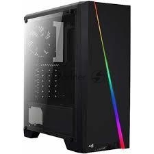 Компьютерный корпус Aerocool/Formula PGS-V Cylon , ATX, без БП, RGB подсветка, окно, картридер, 1x USB 3.0 + 2x USB 2.0, 1х12см вентилятор в комплекте
