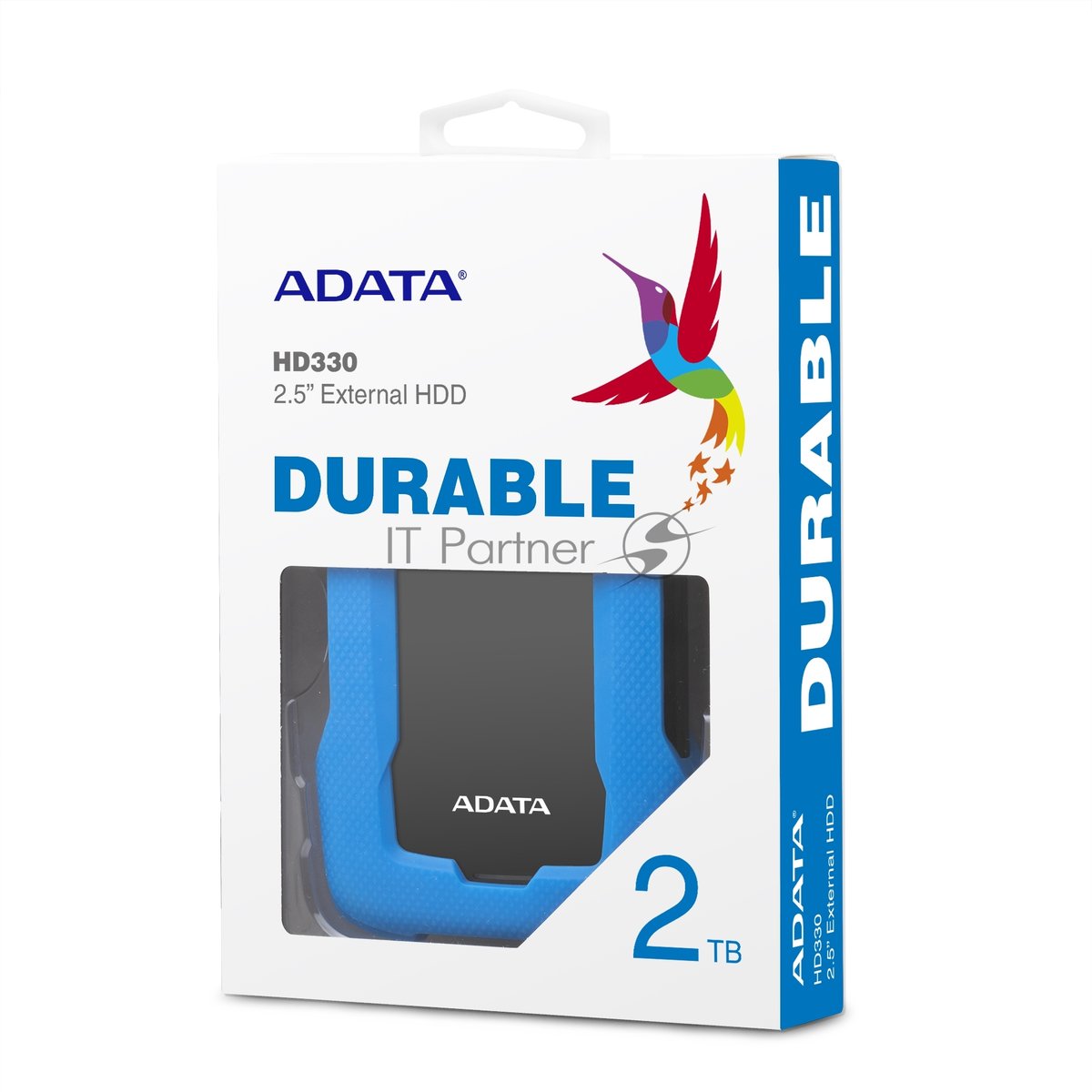 Внешний HDD 2.5" ADATA HD330, 2TB, USB 3.2 Gen 1 Type-A, 5400 rpm, синий