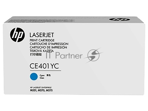 (Спец.цена) Оригинальный лазерный картридж HP CE401YC (6000 СТР., голубой) для HP Color LaserJet Enterprise 500 M551, HP Color LaserJet Enterprise 500 M575dn, HP Color LaserJet Pro 500 M570dn