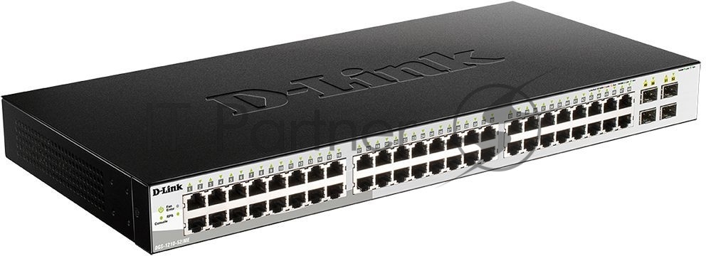 D-Link DGS-1210-52MP/ME/B1A PROJ Управляемый коммутатор 2 уровня с 48 портами 10/100/1000Base-T с поддержкой PoE и 4 пор