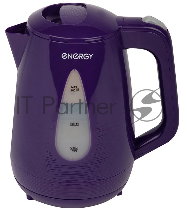 Электрочайник Energy E-214 фиолетовый, 1.7 л, 2200 Вт, скрытый нагревательный элемент