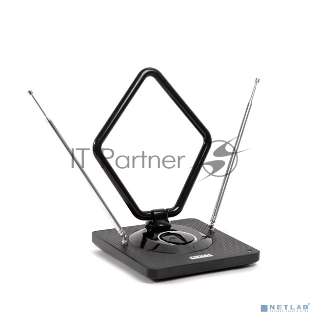 Антенна комнатная DVB-T2 и ДМВ+МВ активная Сигнал SAI-975 усы 1м кабель 3м, с регулятором