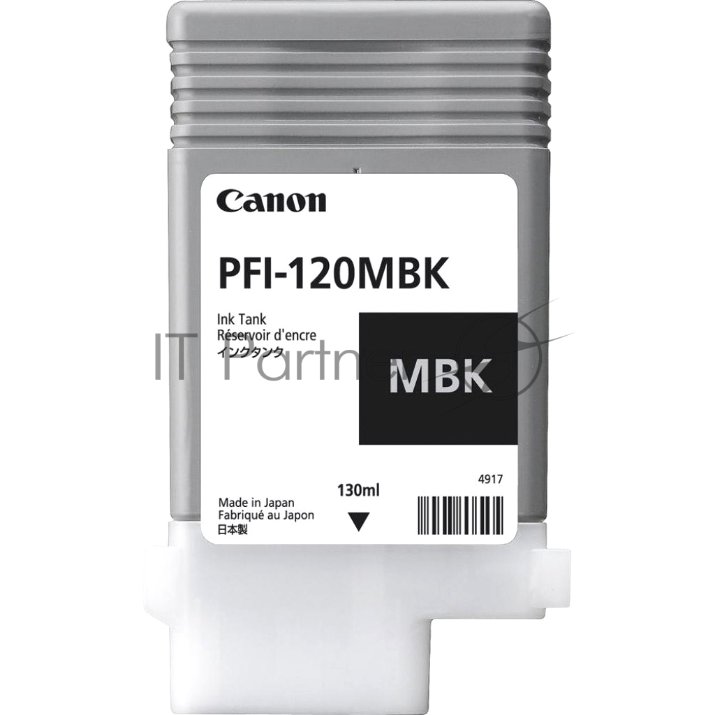 Картридж струйный Canon PFI-120 MBK 2884C001 черный матовый (130мл) для Canon Canon imagePROGRAF TM-200/205