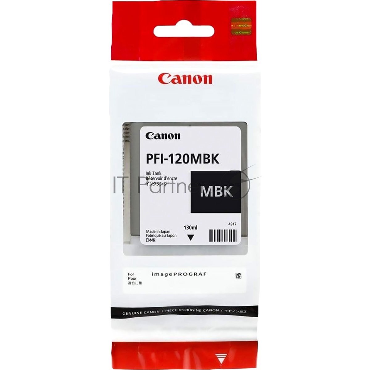 Картридж струйный Canon PFI-120 MBK 2884C001 черный матовый (130мл) для Canon Canon imagePROGRAF TM-200/205