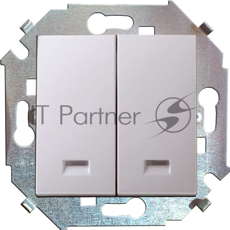 Механизм выключателя 2-кл. СП Simon15 16А IP20 с индик. бел. Simon 1591392-030