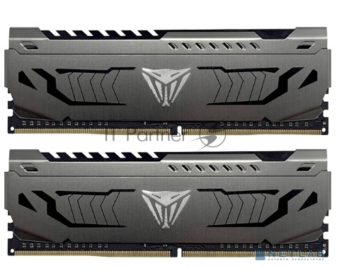 Оперативная память Patriot Viper Steel, DDR4, 8GB (2x4GB), 3200MHz, CL16, DIMM, с радиатором, черный