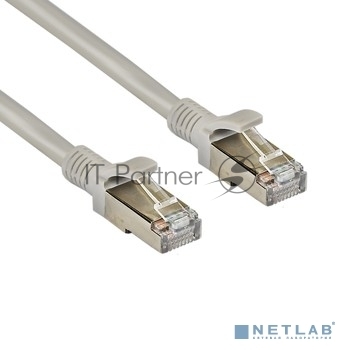 Exegate EX282001RUS Патч-корд медный FTP-RJ45-RJ45-C5e-CU-10M-GY, FTP, cat.5e, 10м, серый