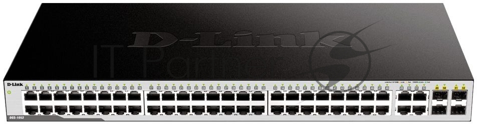 Коммутатор D-Link DGS-1052/A1A, 48×1 Гбит/с, неуправляемый