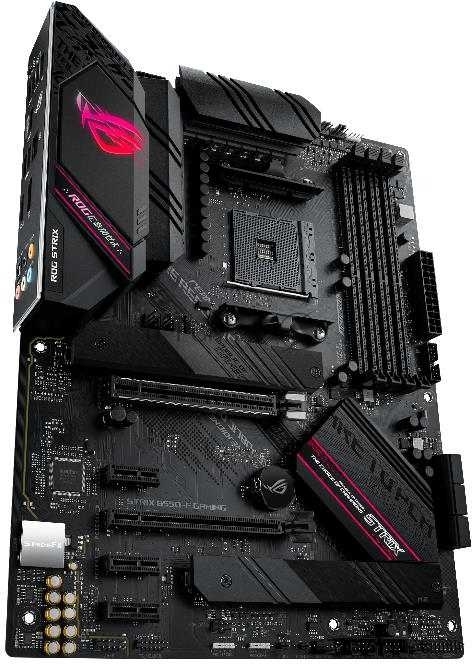 Материнская плата ASUS ROG STRIX B550-F GAMING, AM4, AMD B550, 4xDDR4, 6xSATA, 2xM.2, 1xPCIe 4.0 x16, 1xPCIe 3.0 x16, 3xPCIe x1, DisplayPort, HDMI, 1x2.5Gb LAN, USB Type-C, 5x3.5 мм, 7.1, ATX