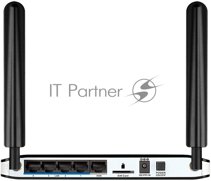 Роутер Wireless N300 LTE Router with 1 USIM/SIM Slot, 1 10/100Base-TX WAN port, 4 10/100Base-TX LAN ports. 802.11b/g/n compatible, 802.11n up to 300Mbps,1 10/100Base-TX WAN port, 4 10/100Base-TX LAN ports, NAT, DHCP server/relay