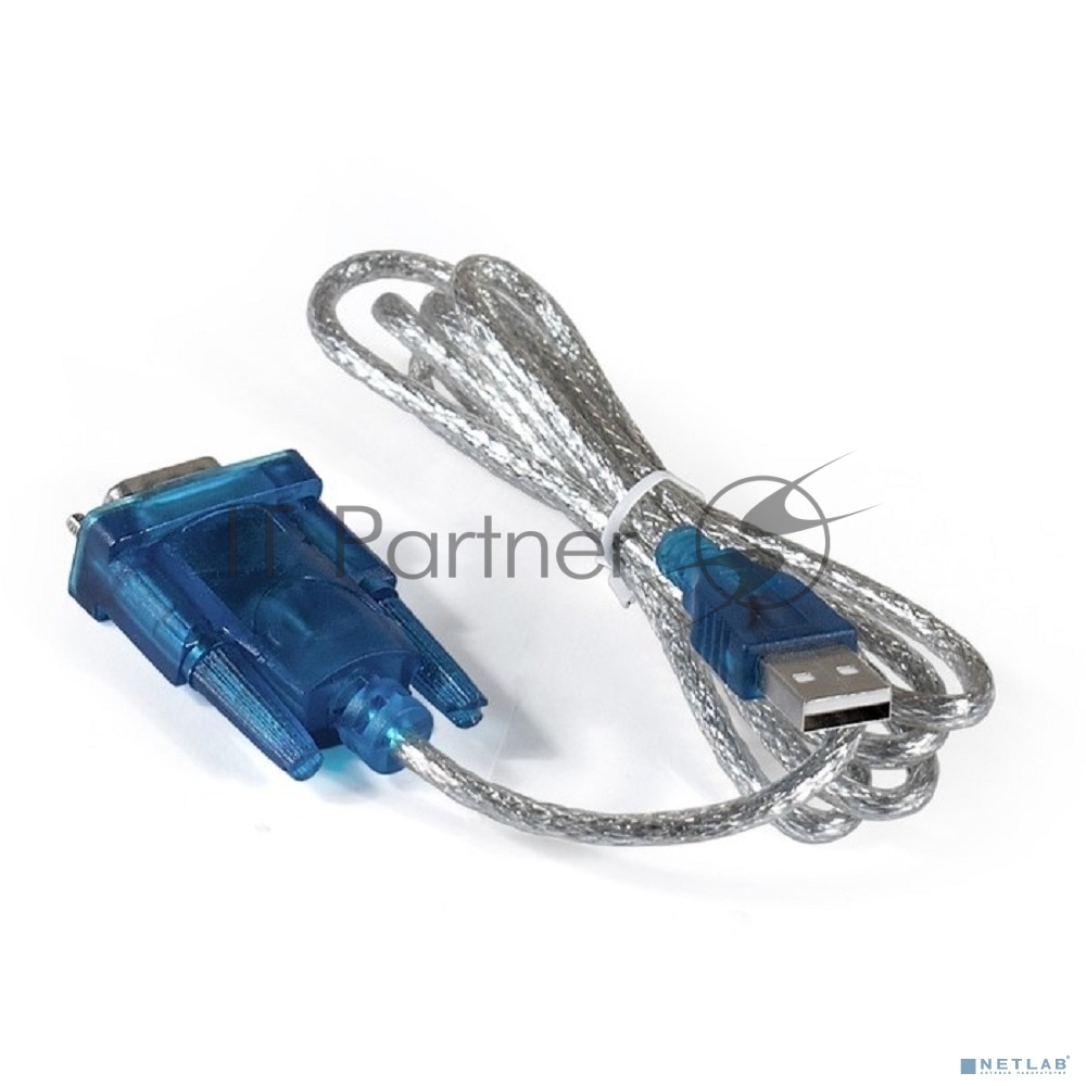 Exegate EX284951RUS Кабель-адаптер USB 2.0-RS232 ExeGate EX-UAS-1.2 (Am/DB9M, 1,2м, крепеж разъема - винты)