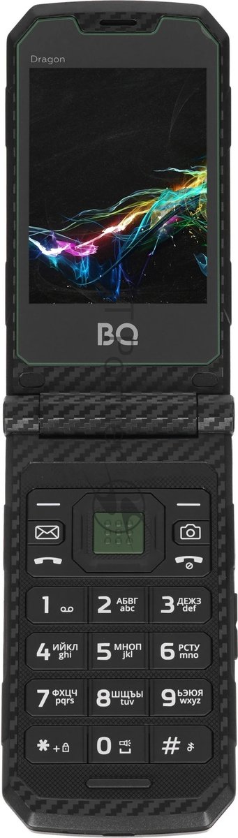 Мобильный телефон BQ 2822 Dragon черный/зеленый