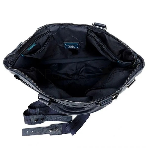 Деловая сумка Piquadro Modus Special CA4021MOS/BLU с отделением для ноутбука 15.6" синяя натур.кожа