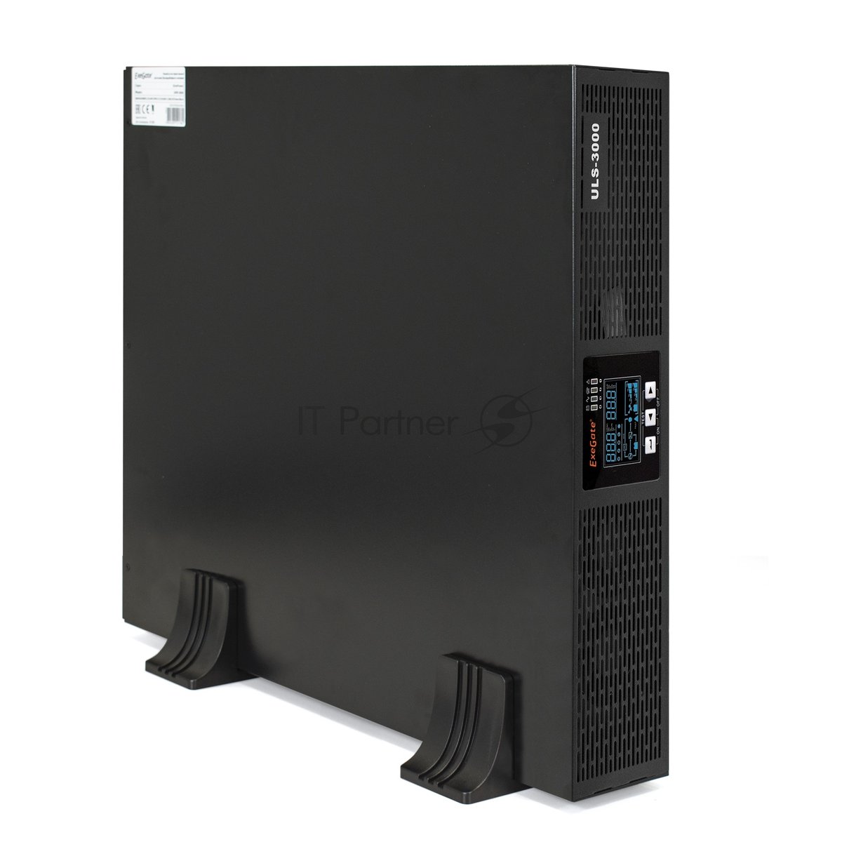 Источник бесперебойного питания On-line ExeGate EP285648RUS PowerExpert ULS-3000.LCD.AVR.C13.USB.RS232.SNMP.2U 3000VA/3000W, On-Line, PF=1, LCD, 6*IEC-C13, RS232, USB, SNMP-slot, Rackmount 2U/Tower, черный