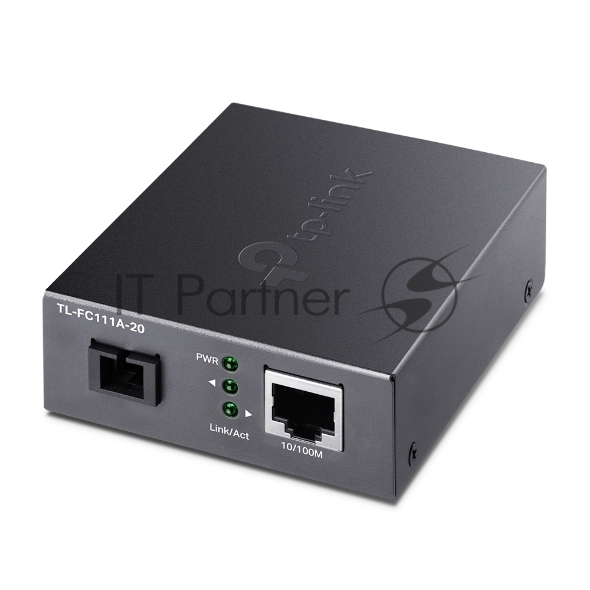 TP-Link TL-FC111A-20 Одномодовый двунаправленный оптический медиаконвертер WDM с разъёмом SC 100 Мбит/с