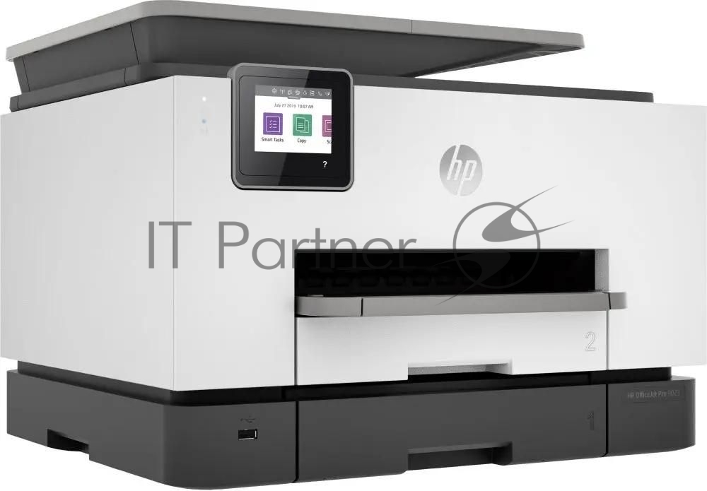 МФУ струйное HP Officejet Pro 9023 AiO (1MR70B), A4, цветной, до 24 стр/мин. (ч/б) до 20 стр/мин. (цвет), скан. до 15 стр/мин. (ч/б) 8 стр/мин. (цвет), 1200x1200dpi, USB, RJ-45, Wi-Fi, Air Print