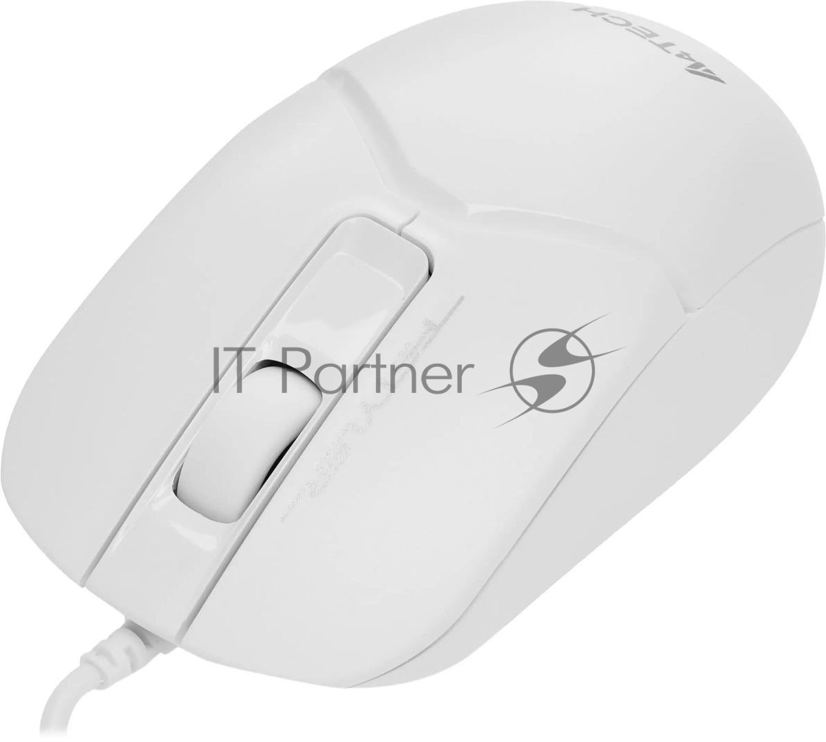 Мышь проводная A4Tech Fstyler FM12S белый, 1200 dpi, USB, кнопки - 3