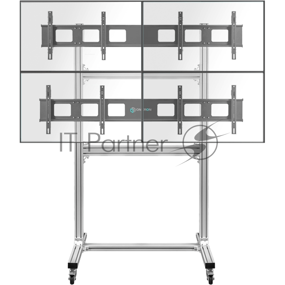 Подставка для телевизора Onkron FSPRO2L-22, 40-55", напольная, мобильная, 200кг