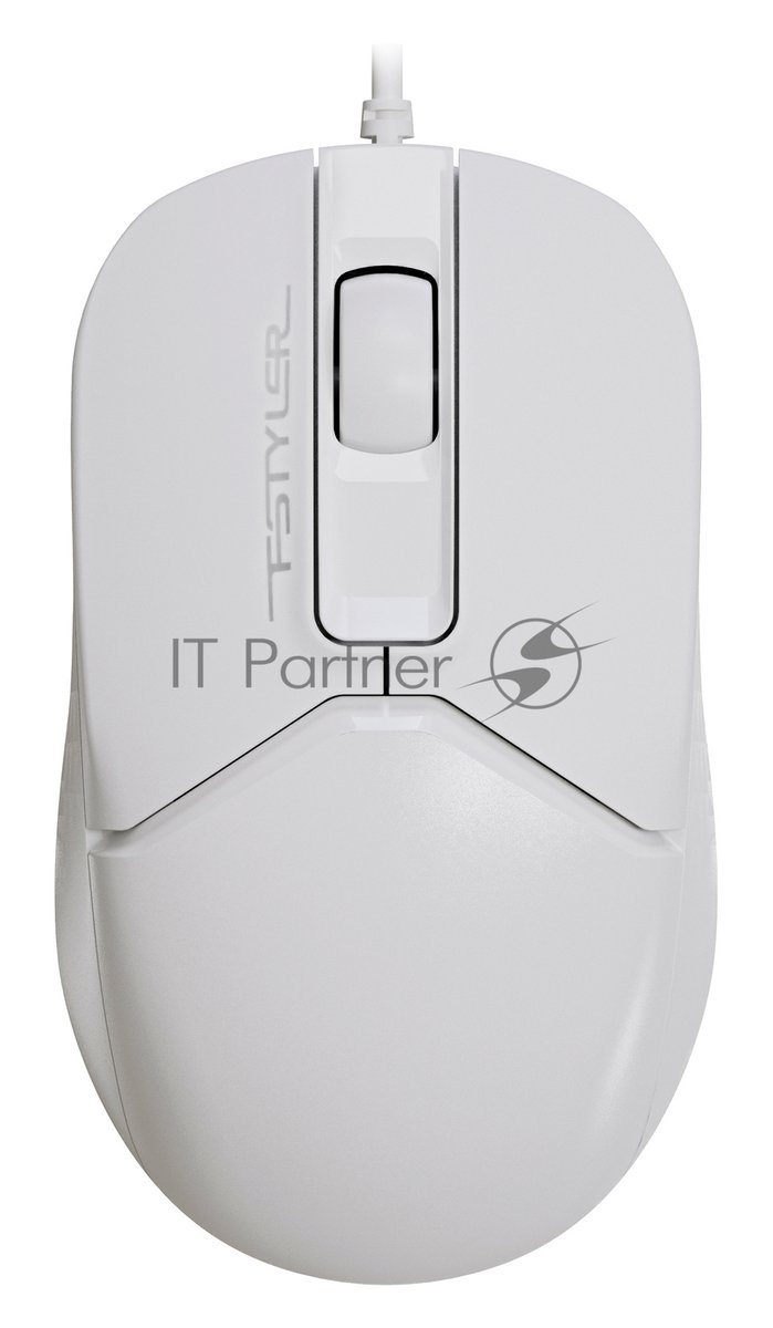 Мышь проводная A4Tech Fstyler FM12S белый, 1200 dpi, USB, кнопки - 3
