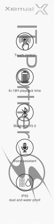 Наушники TWS Edifier X3 белый, внутриканальные, Bluetooth, до 6 ч