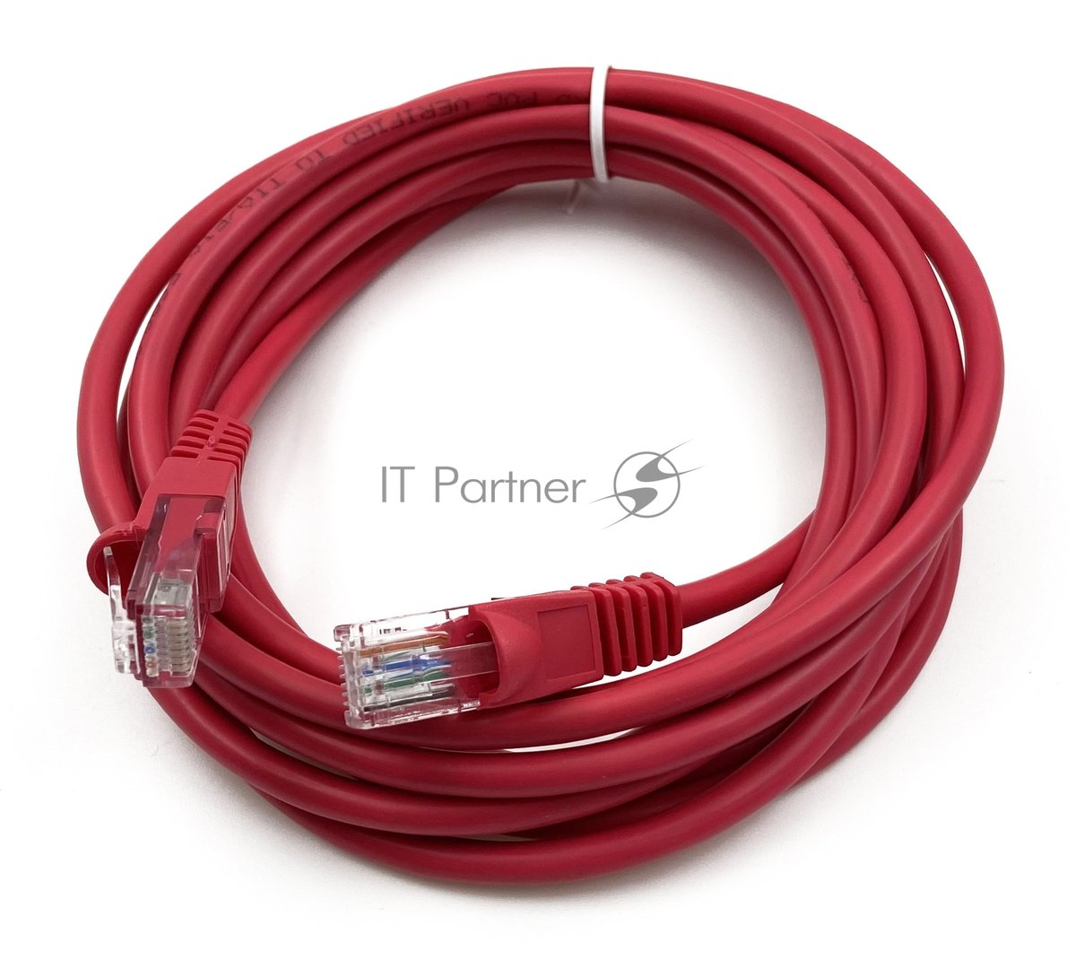 Патч-корд Buro UTP cat.5e 3м красный RJ-45 (m)-RJ-45 (m)