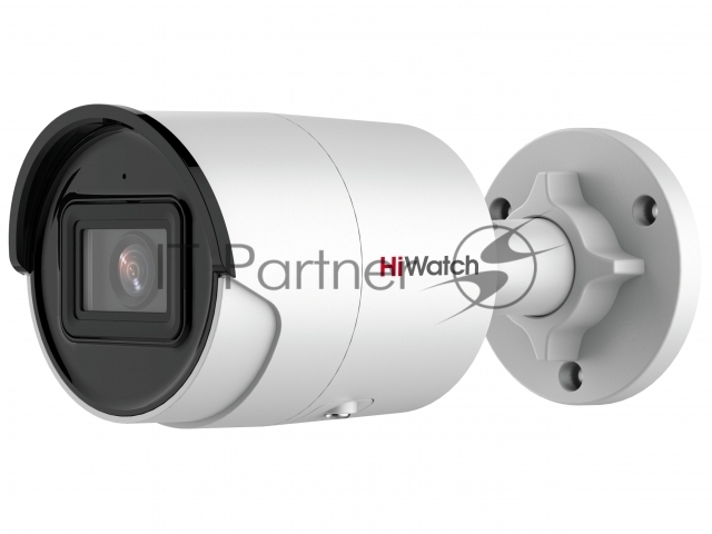Видеокамера IP HiWatch 2Мп уличная цилиндрическая IP-камера с EXIR-подсветкой до 40м1/2.8" Progressive Scan CMOS; объектив 6мм; угол обзора 54°; механический ИК-фильтр; 0.005лк@F1.6; сжатие H.265/H.265+/H.264/H.26