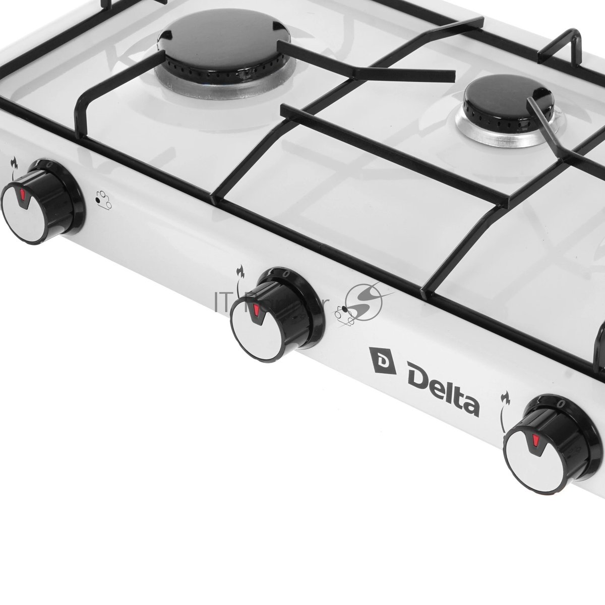 Плита настольная газовая Delta D-2207 трехконфорочная, белый