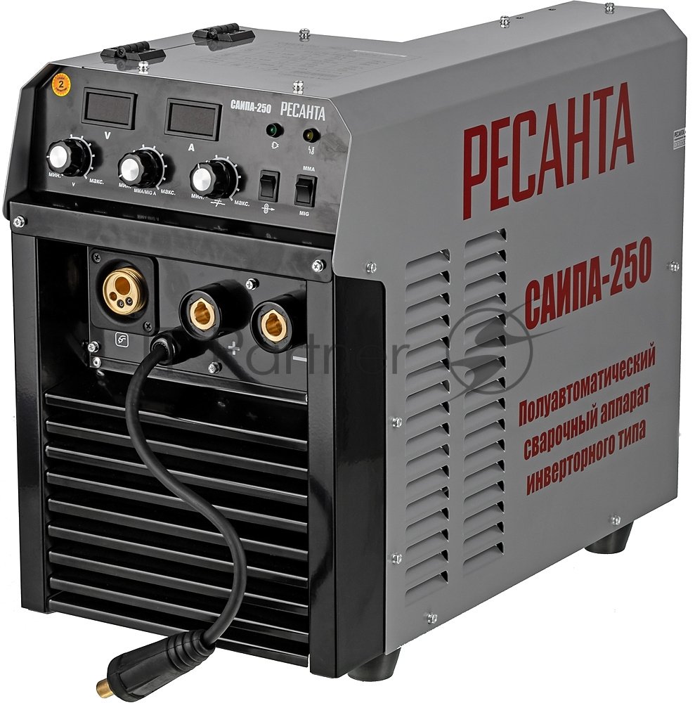 Сварочный аппарат Ресанта САИПА-250 инвертор ММА DC/MIG-MAG/FCAW 11.5кВт