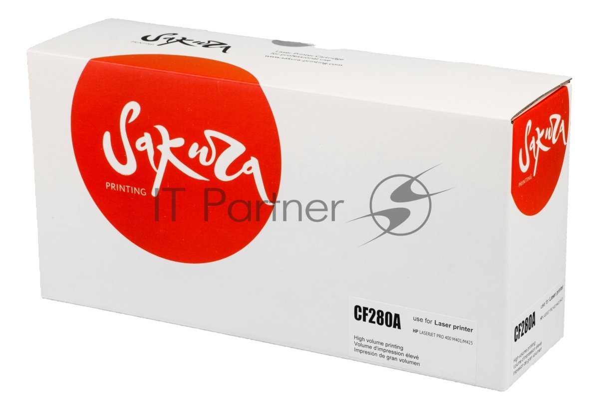 Картридж лазерный Sakura CF280A для HP LJ 400M/401DN, M425, черный, 2700 к.